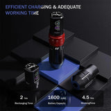EZ Tattoo P3 Pro Bluetooth Machine Pen 2x Batteries Matte Black - BVShop