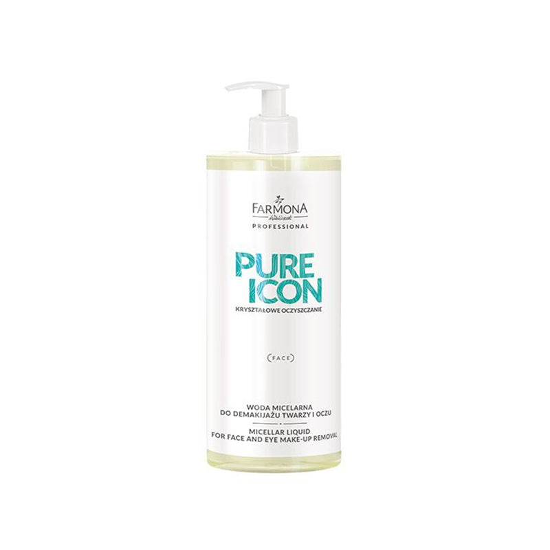 Farmona pure icon micellar water for face and eye make-up removal 500ml - BVShop