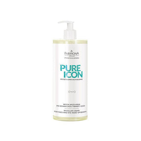 Farmona pure icon micellar water for face and eye make-up removal 500ml - BVShop