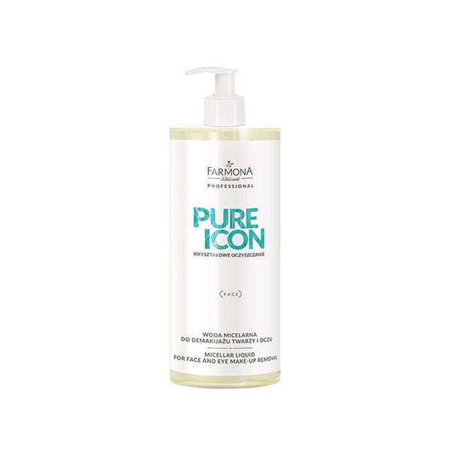 Farmona pure icon micellar water for face and eye make-up removal 500ml - BVShop