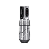 FK Irons Flux Max tattoo machine, Blade silver, angled view