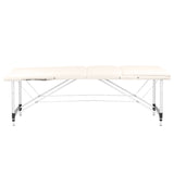 Folding massage table, aluminum comfort, 3-section cream - BVShop