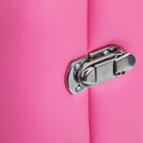 Folding massage table wooden Activ Fizjo comfort 2 segment pink black wood - BVShop