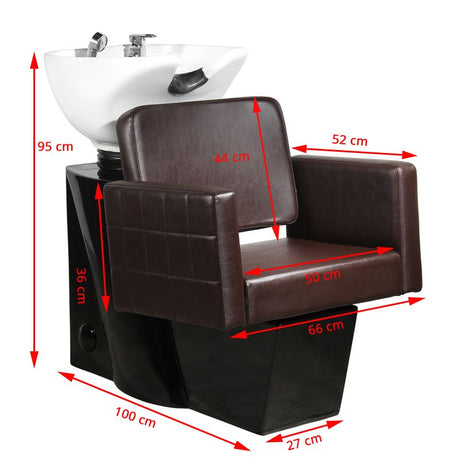 Gabbiano Ankara brown hair wash unit - BVShop
