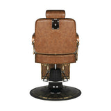 Gabbiano barber chair Boss Old Leather light brown - BVShop