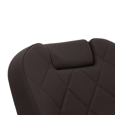 Gabbiano barber chair Bruno with black frame Brown - BVShop