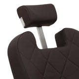 Gabbiano barber chair Bruno with black frame Brown - BVShop
