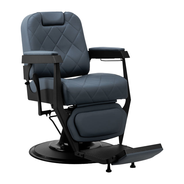 Gabbiano barber chair Bruno with black frame Graphite - BVShop