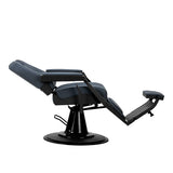 Gabbiano barber chair Bruno with black frame Graphite - BVShop
