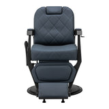 Gabbiano barber chair Bruno with black frame Graphite - BVShop