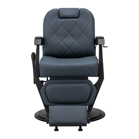 Gabbiano barber chair Bruno with black frame Graphite - BVShop