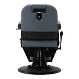 Gabbiano barber chair Bruno with black frame Graphite - BVShop