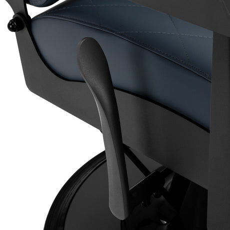 Gabbiano barber chair Bruno with black frame Graphite - BVShop