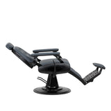 Gabbiano barber chair Francesco Black graphite - BVShop