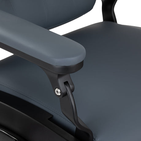 Gabbiano barber chair Francesco Black graphite - BVShop