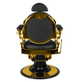 Gabbiano barber chair giulio gold black - BVShop