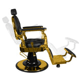 Gabbiano barber chair giulio gold black - BVShop