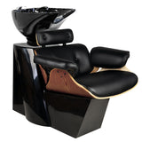 Gabbiano barber wash unit florence black walnut - BVShop
