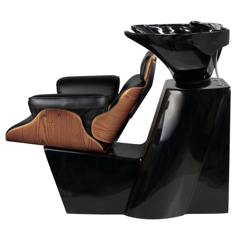 Gabbiano barber wash unit florence black walnut - BVShop