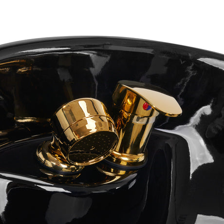 Gabbiano barber wash unit Marcus gold black - BVShop