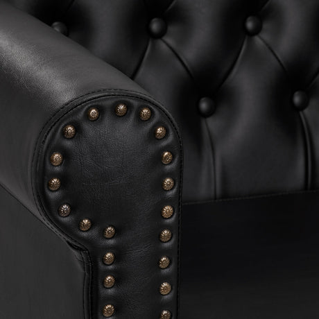 Gabbiano Berlin hairdressing chair, black and gold - BVShop
