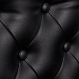 Gabbiano Berlin hairdressing chair, black and gold - BVShop