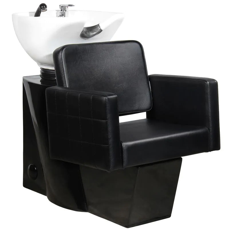 Gabbiano black Ankara hairdressing wash unit - BVShop