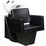 Gabbiano black Ankara hairdressing wash unit - BVShop