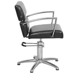 Gabbiano black hairdressing chair in Brussels - BVShop