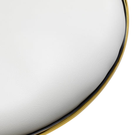 Gabbiano cosmetic stool Q-4599G White - BVShop