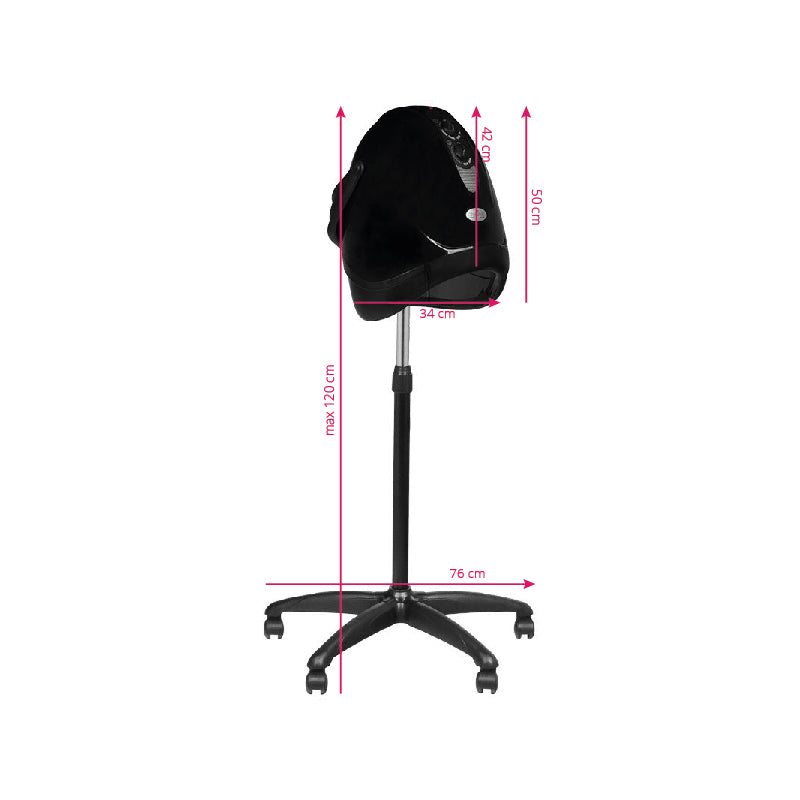 Gabbiano dryer standing hood lx-201s one speed black - BVShop