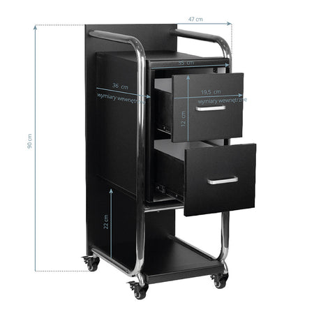 Gabbiano Friseurassistentin Solo silber – schwarz - BVShop