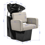 Gabbiano hair wash unit Bilbao Grey-Beige - BVShop