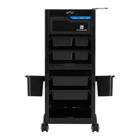 Gabbiano hairdresser's helper with UV sterilizer 68UV black - BVShop
