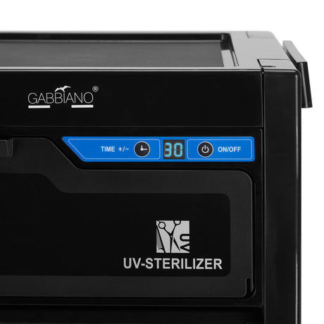 Gabbiano hairdresser's helper with UV sterilizer 68UV black - BVShop