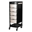 Gabbiano hairdressing assistant ft65 black / white - BVShop