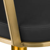 GABBIANO HAIRDRESSING CHAIR ARRAS BLACK GOLD - BVShop