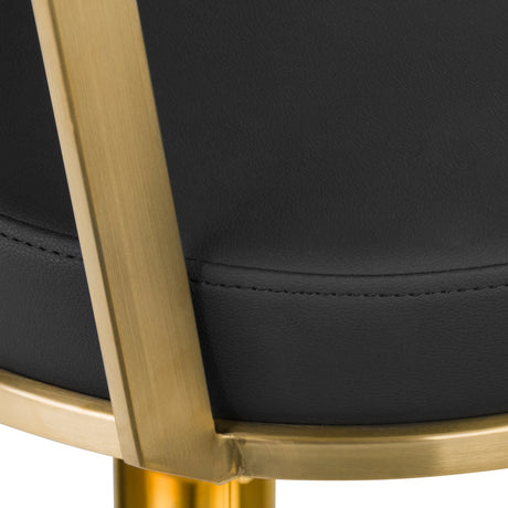 GABBIANO HAIRDRESSING CHAIR ARRAS BLACK GOLD - BVShop