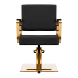 GABBIANO HAIRDRESSING CHAIR AVILA BLACK GOLD - BVShop