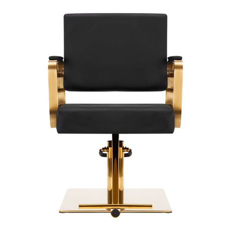 GABBIANO HAIRDRESSING CHAIR AVILA BLACK GOLD - BVShop