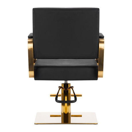 GABBIANO HAIRDRESSING CHAIR AVILA BLACK GOLD - BVShop