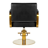 Gabbiano hairdressing chair Genua gold black - BVShop