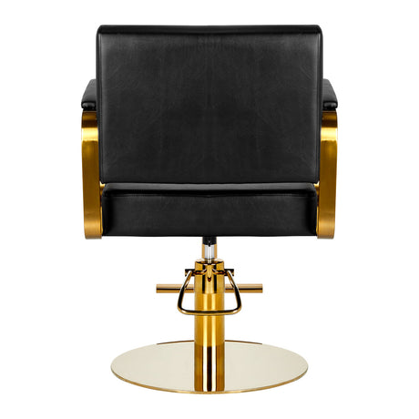 Gabbiano hairdressing chair Genua gold black - BVShop
