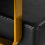 Gabbiano hairdressing chair Genua gold black - BVShop