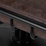 Gabbiano hairdressing chair Katania Loft Old Leather dark brown - BVShop