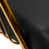 Gabbiano hairdressing chair Lille gold black - BVShop