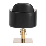 Gabbiano hairdressing chair Malaga gold black - BVShop