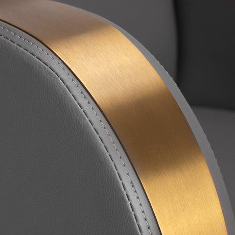 Gabbiano hairdressing chair Malaga gold grey - BVShop