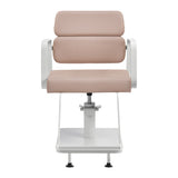 Gabbiano hairdressing chair Porto white beige - BVShop