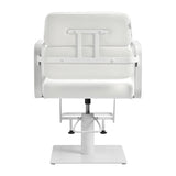 Gabbiano hairdressing chair Porto white white - BVShop